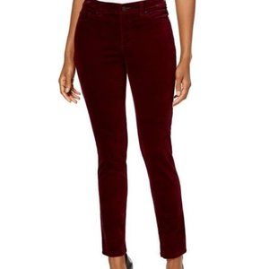 Charter Club Bristol Velveteen Skinny Pants Wine 8